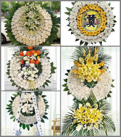 四川成都彭州市丽春镇长廊村花圈速递